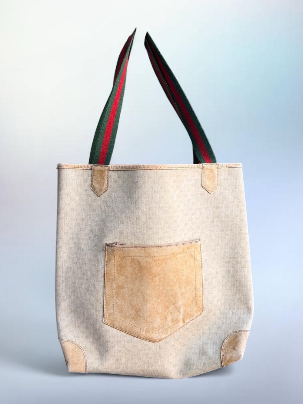 Vintage Gucci GG Canvas Monogram Shoulder Tote